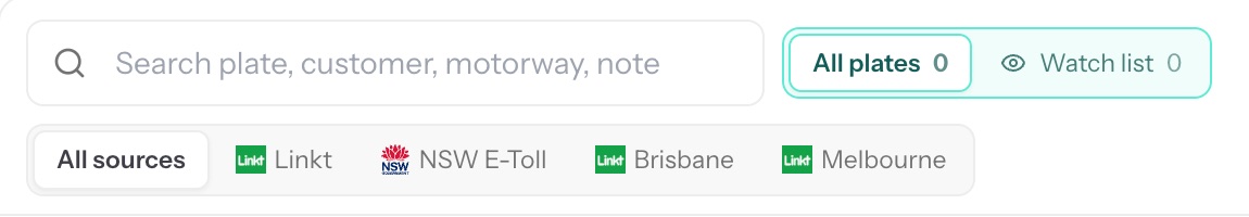 E-toll sources: Linkt Sydney, Brisbane and Melbourne, and NSW E-Toll
